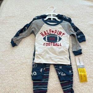 Carter's Gray and Blue Kids Pajama Set